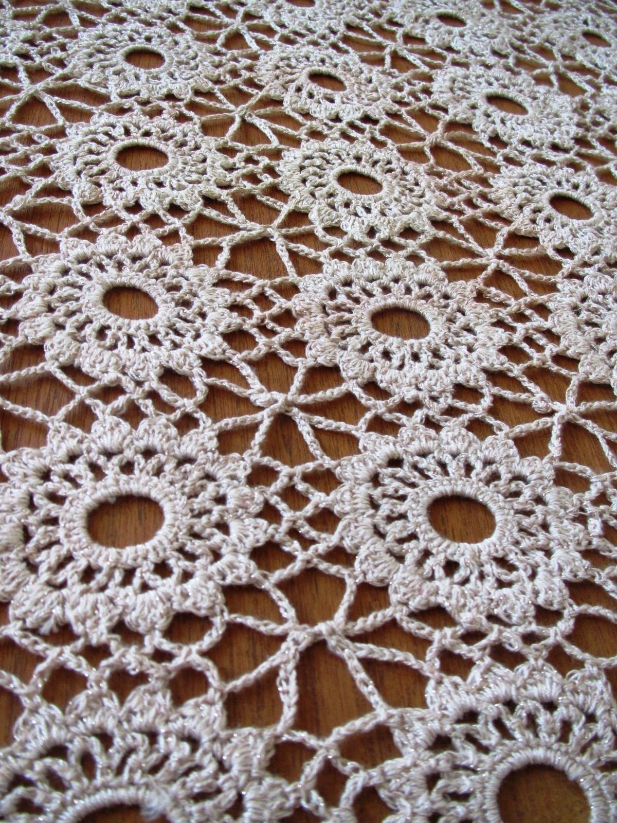 Vintage Bedspread Coverlet Crochet Lace PINK Handmade Afghan Couch Throw  (L&T-399)