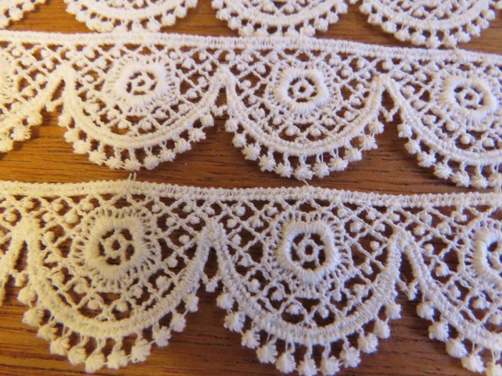 Unused Vintage Lace Trim Cream Venise 6 yards x 7/8 Edging Sewing Dress Dolls (LAC-99)