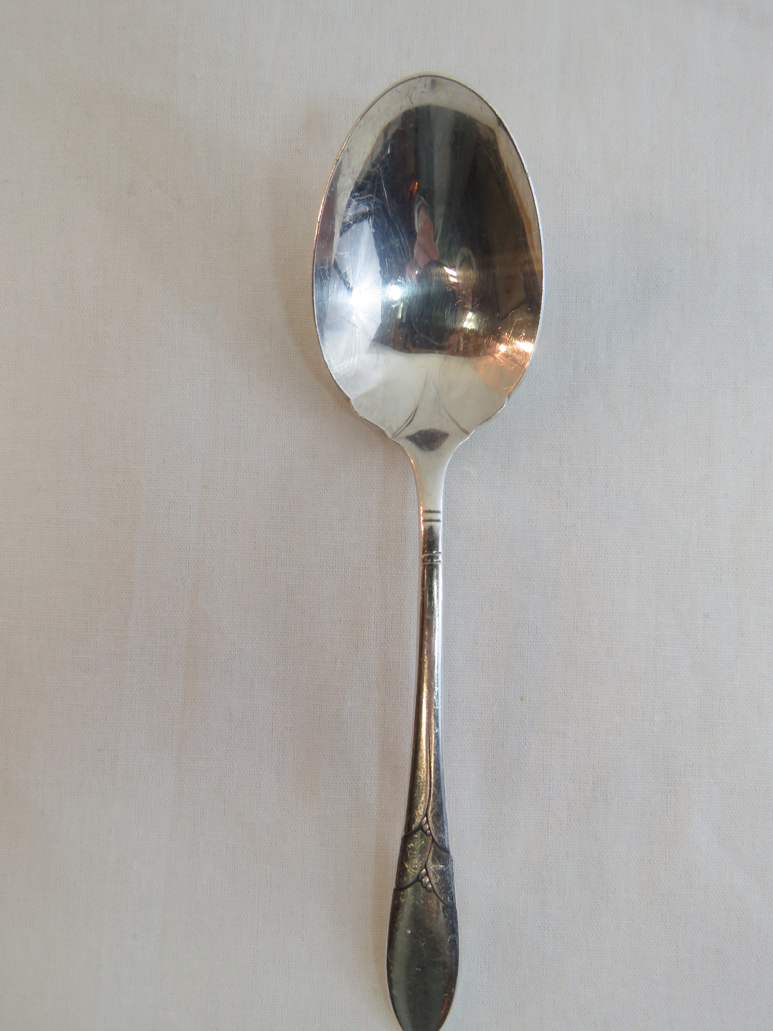 LADY HAMILTON COMMUNITY ONEIDA SILVERPLATE SUGAR SPOON Art Deco pattern (SIL-130)